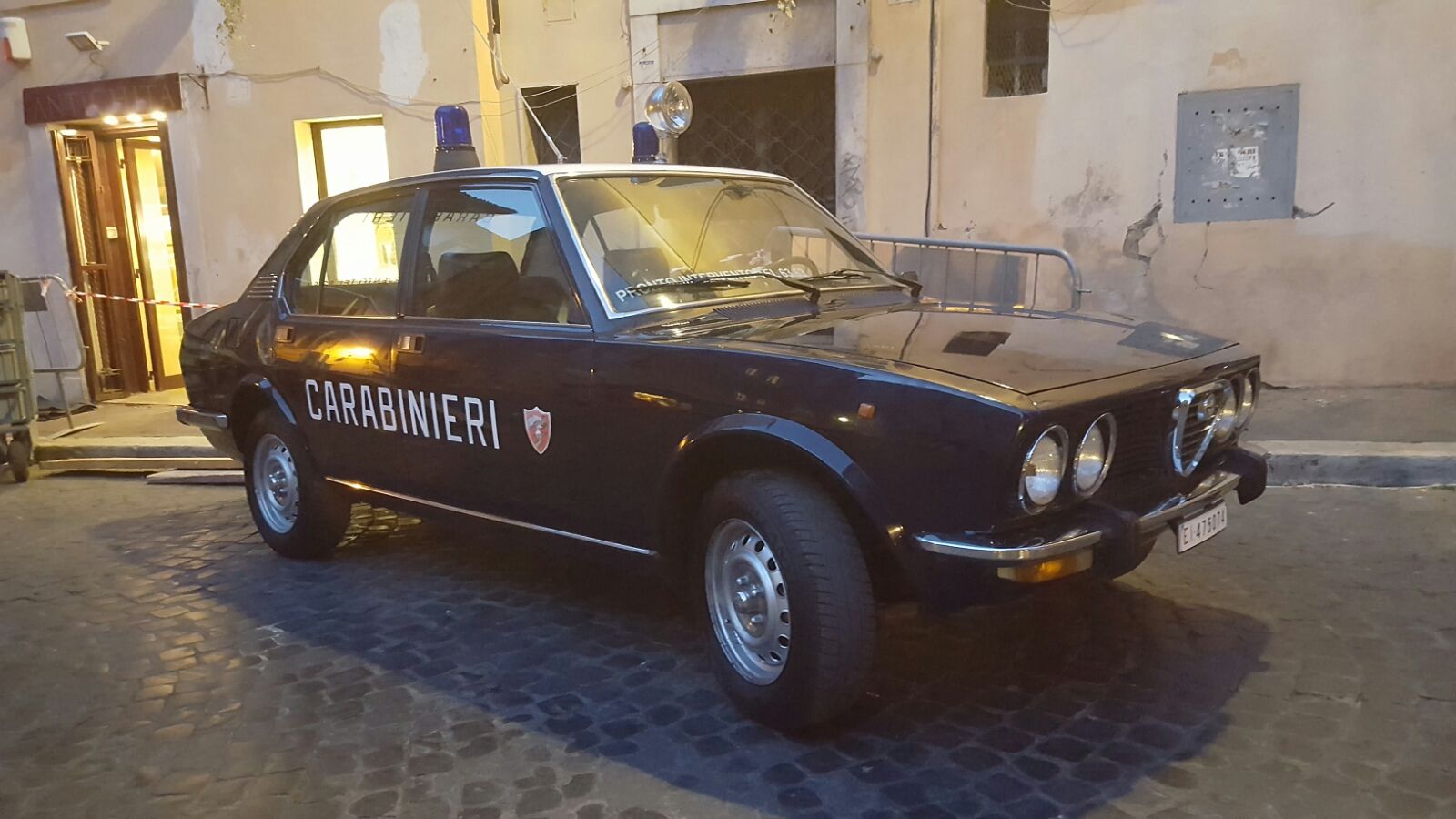 Sul Set di “GORE” con L’Alfetta Carabinieri